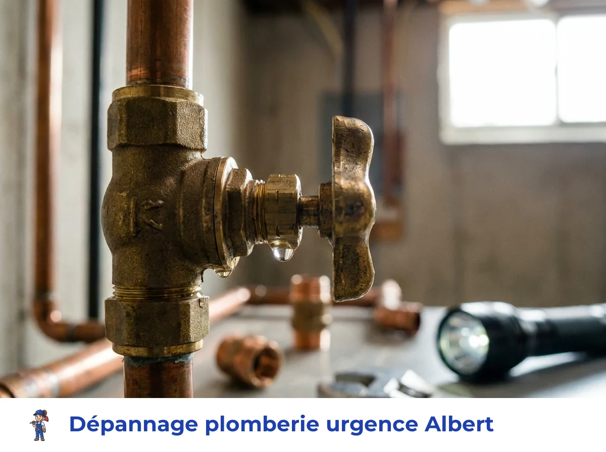 Dépannage plomberie urgence à Albert