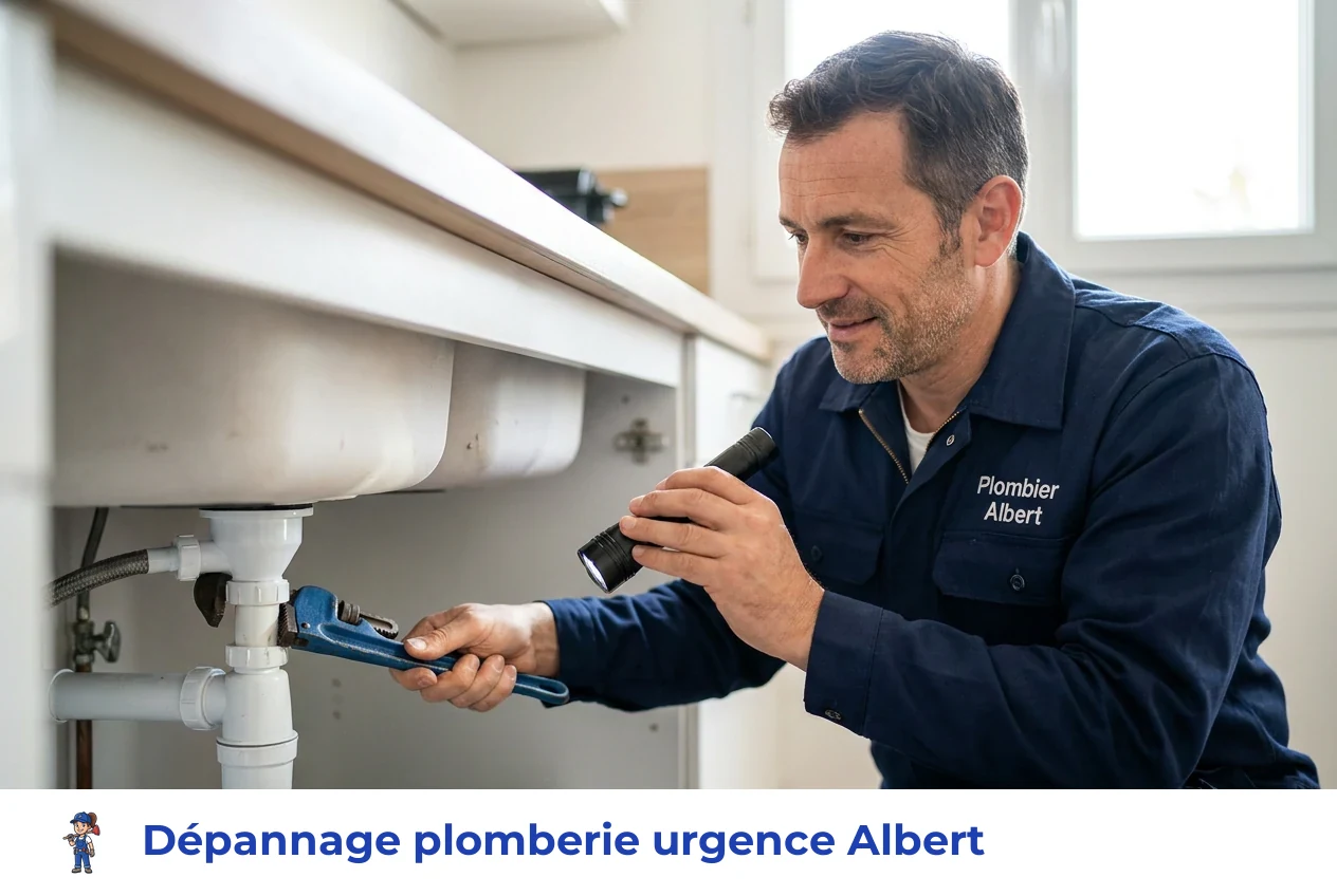 Dépannage plomberie urgence à Albert