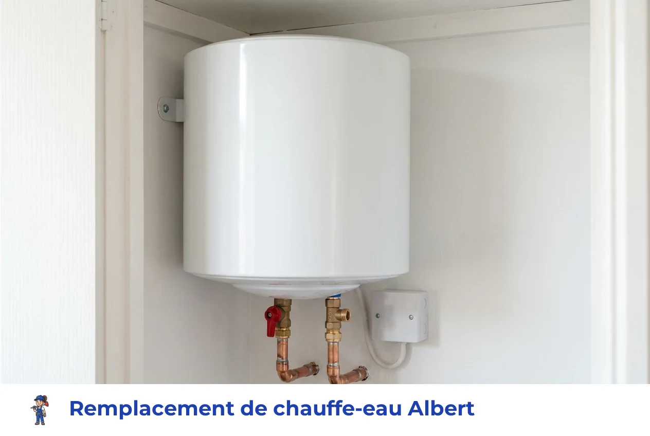 Remplacement de chauffe-eau à Albert