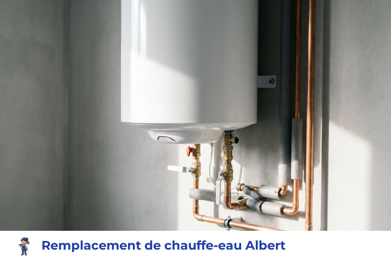 Remplacement de chauffe-eau à Albert