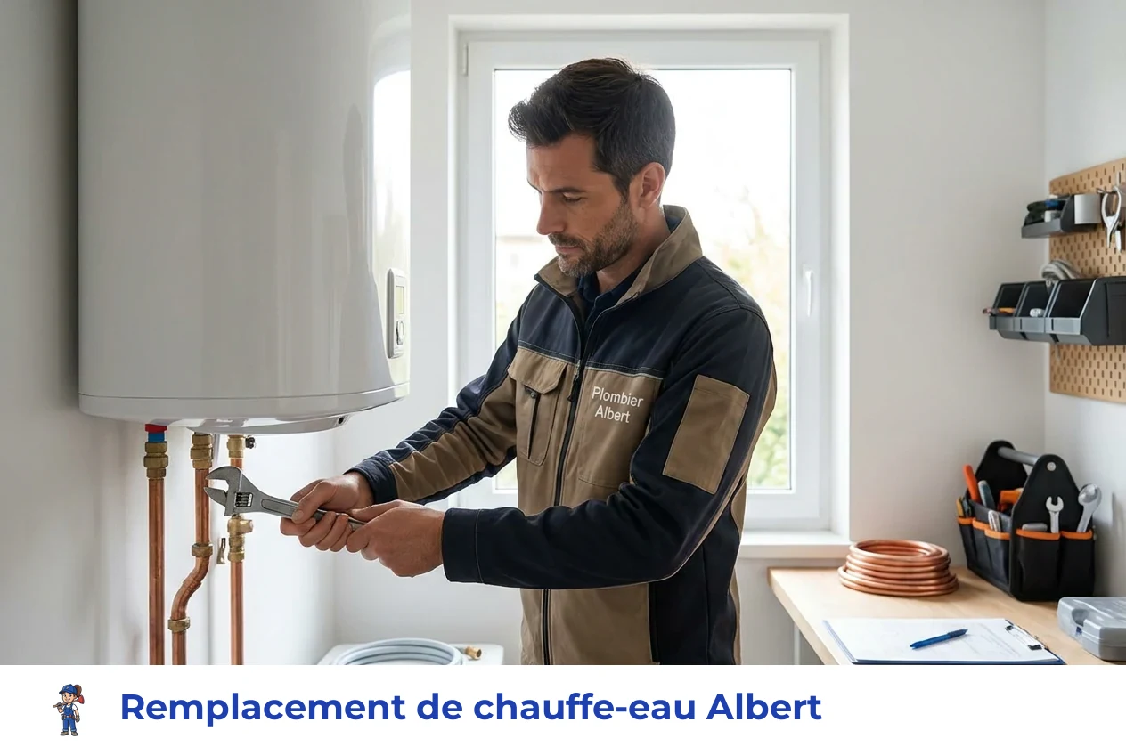 Remplacement de chauffe-eau à Albert