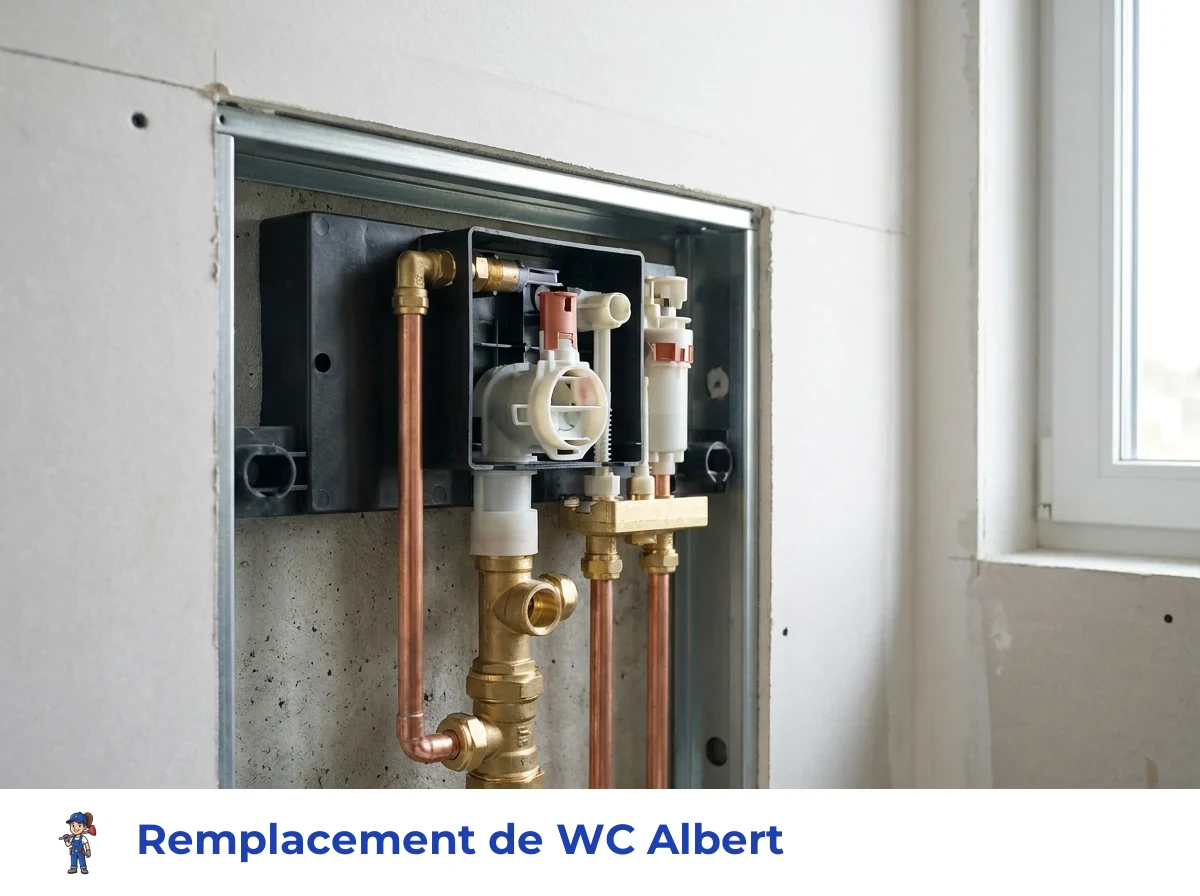 Remplacement de WC à Albert